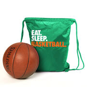 Basketball Drawstring Backpack Eat. Sleep. Basketball.