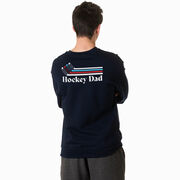 Hockey Crewneck Sweatshirt - Hockey Dad Sticks (Back Design)