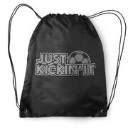 Soccer Drawstring Backpack - Just Kickin' It