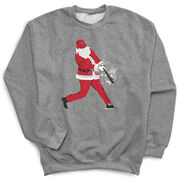 Baseball Crewneck Sweatshirt - Baseball Santa