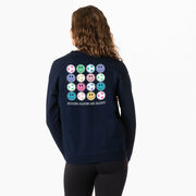Soccer Crewneck Sweatshirt - Soccer Makes Me Happy (Back Design)