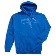 Crew Hooded Sweatshirt - Crew Row Team Sketch