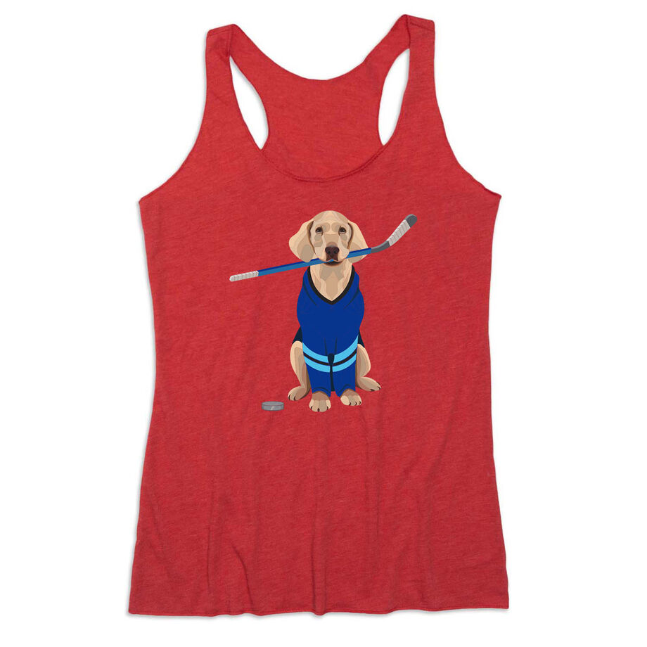 Hockey Women's Everyday Tank Top - Puck The Hockey Dog