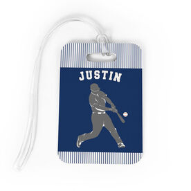 Baseball Bag/Luggage Tag - Personalized Baseball Player Guy
