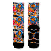 Basketball Graphic Flex Mid-Calf Socks - Basketball Life