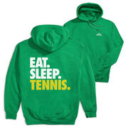 Tennis Hooded Sweatshirt - Eat. Sleep. Tennis. (Back Design)