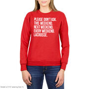 Lacrosse Crewneck Sweatshirt - All Weekend Lacrosse