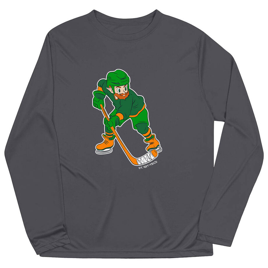 Hockey Long Sleeve Performance Tee - St. Hat-Trick