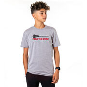 Guys Lacrosse Short Sleeve T-Shirt - Fear The Stick