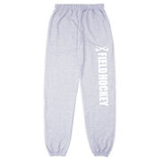 Field Hockey Fleece Sweatpants - Field Hockey With Sticks