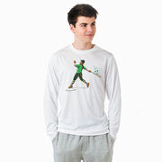 Baseball Long Sleeve Performance Tee - Lucky Tater Leprechaun