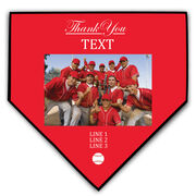 Baseball Home Plate Plaque - Thank You With Photo