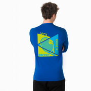 Tennis Tshirt Long Sleeve - Let's Raise A Racket (Back Design)