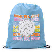 Volleyball Drawstring Backpack - Bump, Set, Spike