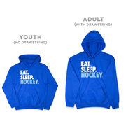 Hockey Hooded Sweatshirt - Eat. Sleep. Hockey.