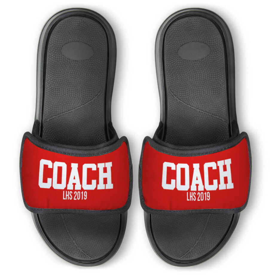 Personalized Repwell&reg; Slide Sandals - Coach - Personalization Image