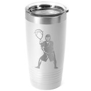 Guys Lacrosse 20 oz. Double Insulated Tumbler - Goalie Silhouette