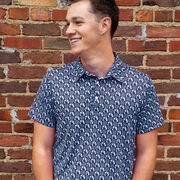 Wrestling Short Sleeve Polo - Takedown (Blue)