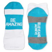 Socrates&reg; Woven Performance Socks Be Amazing (Baby Blue)
