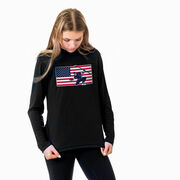 Hockey Long Sleeve Performance Tee - Patriotic Hockey