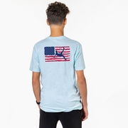 Soccer Short Sleeve T-Shirt - Guys Soccer Land That We Love (Back Design)