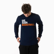 Basketball Tshirt Long Sleeve - Eat. Sleep. Basketball