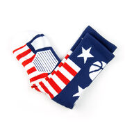 Basketball Woven Mid-Calf Socks - Stars and Stripes