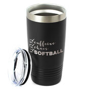 Softball 20oz. Double Insulated Tumbler - Caffeine, Chaos and Softball