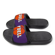 Basketball Repwell&reg; Slide Sandals - Basketball with Text
