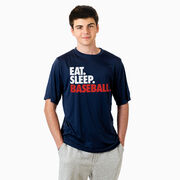 Baseball Short Sleeve Performance Tee - Eat. Sleep. Baseball.