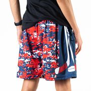 Hockey Beckett&trade; Shorts - Patriotic Digital Camo