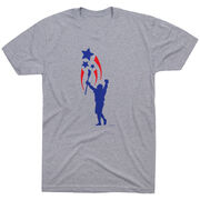 Guys Lacrosse Short Sleeve T-Shirt - USA Spirit