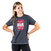 Hockey Short Sleeve T-Shirt - Don't Feed The Goalie