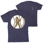 Baseball Short Sleeve T-Shirt - Baseball Bigfoot (Back Design)