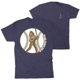 Baseball Short Sleeve T-Shirt - Baseball Bigfoot (Back Design)