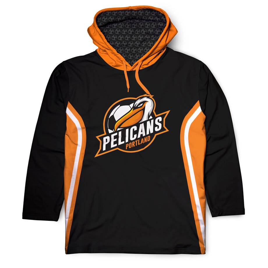 Custom Team Lightweight Long Sleeve ShieldDri Hoodie -  Soccer