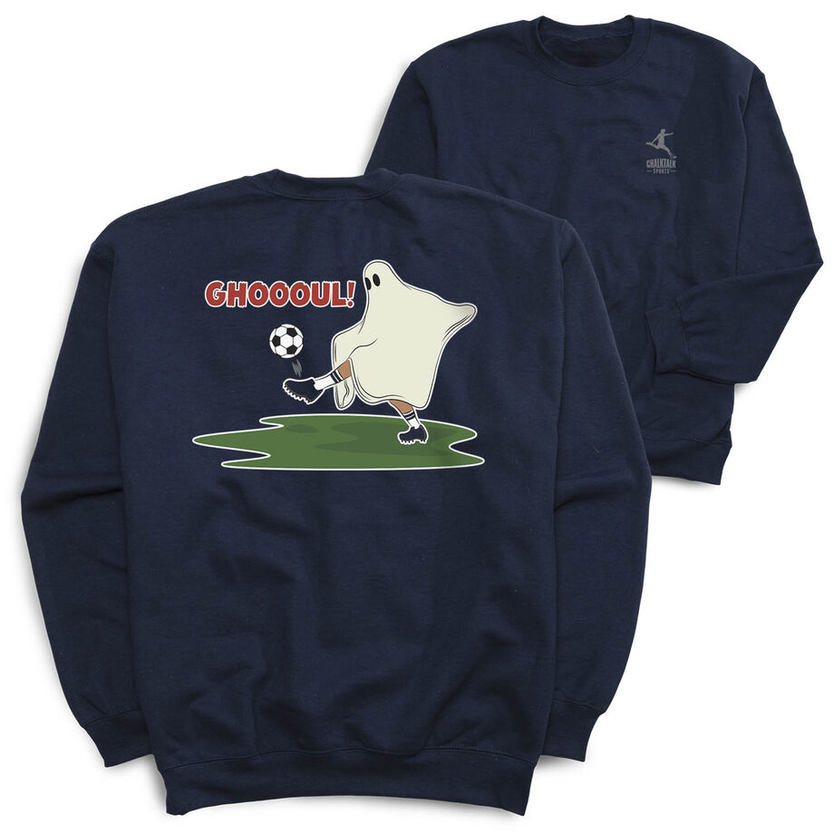 Soccer Crewneck Sweatshirt - Soccer Ghoul (Back Design)