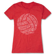 Volleyball Women's Everyday Tee - Volleyball Words