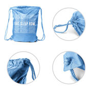 Crew Drawstring Backpack Eat. Sleep. Row.