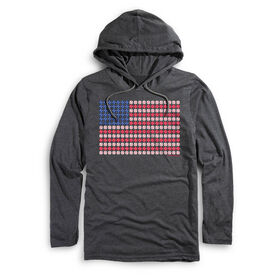 Men's Baseball Lighweight Hoodie - Patriotic Baseball