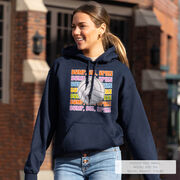 Volleyball Hooded Sweatshirt - Bump, Set, Spike