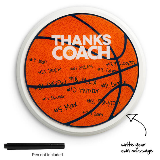 Basketball Wall Plaque - Thanks Coach | ChalkTalkSPORTS