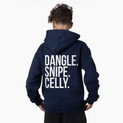 Hockey Hooded Sweatshirt - Dangle Snipe Celly Words (Back Design)