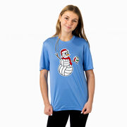 Volleyball Short Sleeve Performance Tee - Serving Holiday Cheer