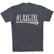 Girls Lacrosse Short Sleeve T-Shirt - #LAXGIRL