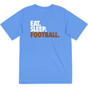 Football Short Sleeve Performance Tee - Eat. Sleep. Football.