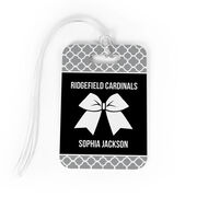Cheerleading Bag/Luggage Tag - Personalized Cheer Squad with Bow