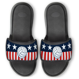 Volleyball Repwell&reg; Slide Sandals - Stars and Stripes
