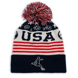 Soccer Knit Hat - USA