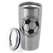 Soccer 20 oz. Double Insulated Tumbler - Ball Icon